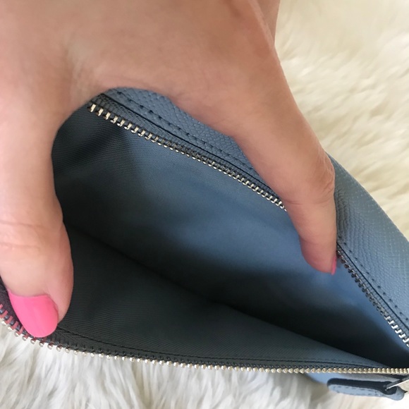 SOLD Coach Slim Envelope Wallet Blue - Picture 5 of 10